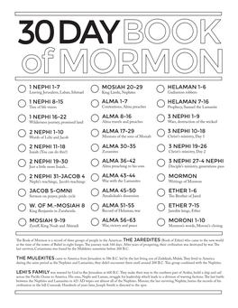 30 Day Book of Mormon