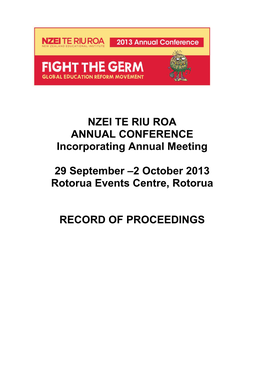 Minutes of Annual Meeting 2013