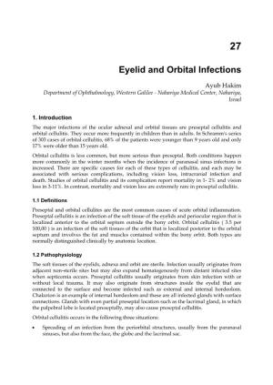 Eyelid and Orbital Infections