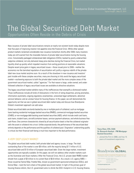 The Global Securitized Debt Market Opportunities Often Reside in the Debris of Crisis