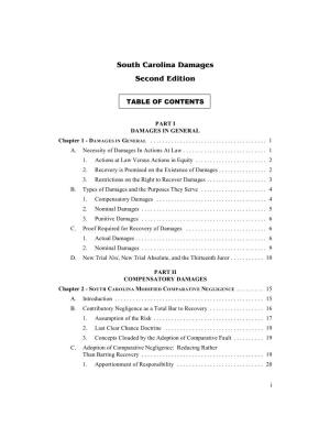 South Carolina Damages Second Edition