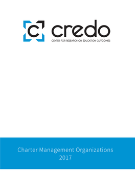 Charter Management Organizations 2017