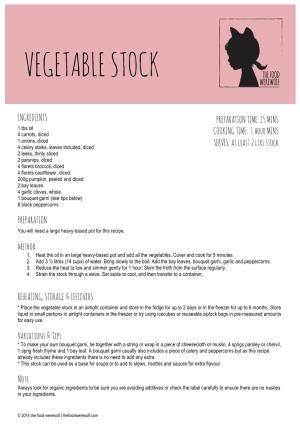Vegetable Stock