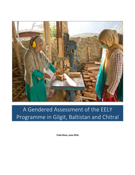 A Gendered Assessment of the EELY Programme in Gilgit, Baltistan and Chitral