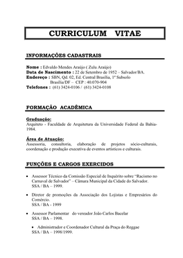 Curriculum Vitae