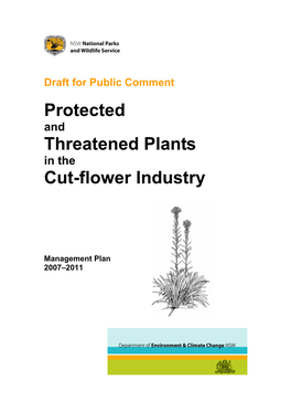 Protected and Threatened Plants in the Cut-Flower Industry