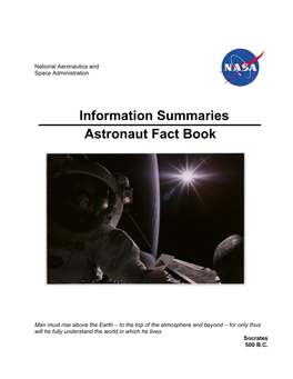 Information Summaries Astronaut Fact Book