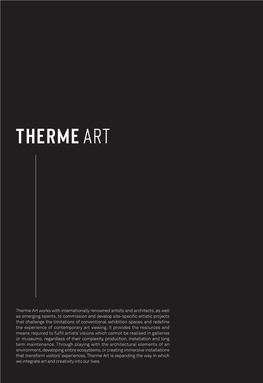 Therme Art Works with Internationally Renowned Artists and Architects, As