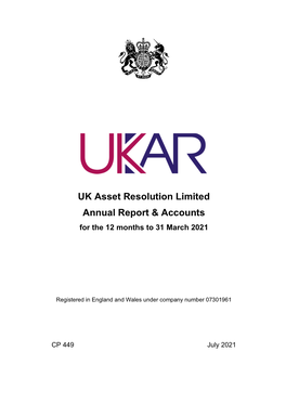UK Asset Resolution Limited Annual Report & Accounts