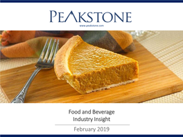Food and Beverage Industry Insight February 2019