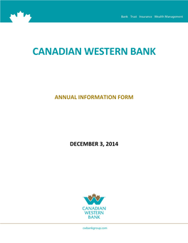 Canadian Western Bank