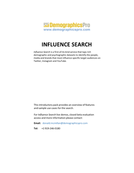 Influence Search