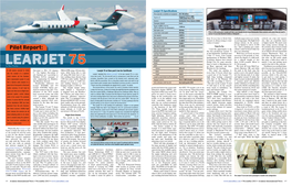 Learjet 75 Specifications