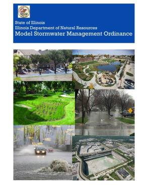 Model Stormwater Management Ordinance MODEL STORMWATER ORDINANCE