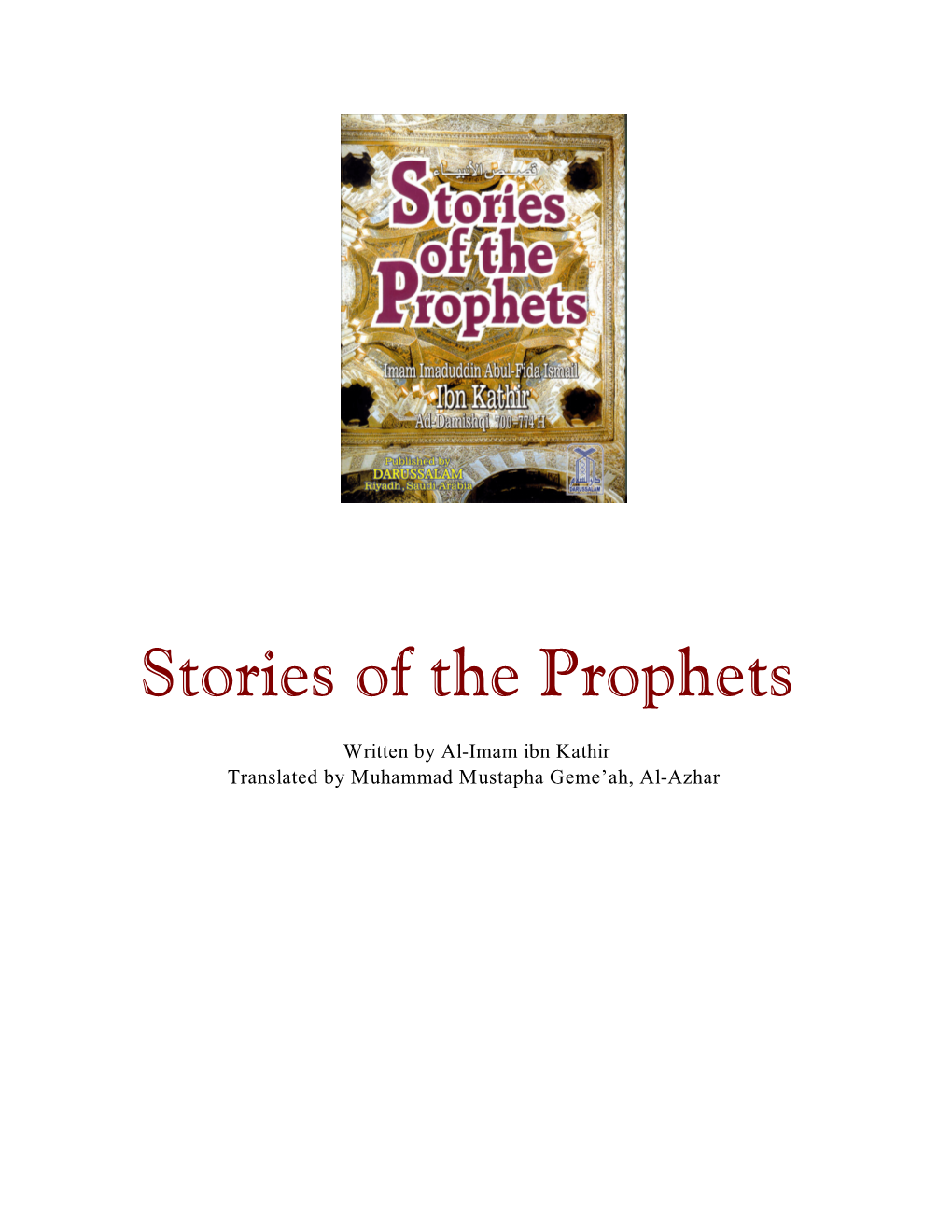 Stories of the Prophets