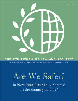 Read More &gt; About Are We Safer?