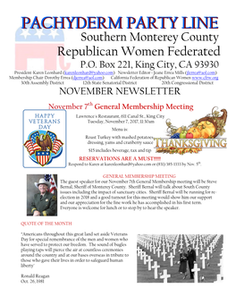 Republican Women Federated P.O