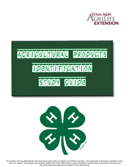 Agricultural Products Identification Study Guide OVERVIEW