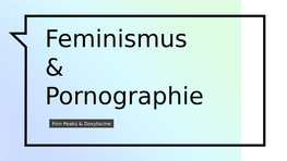 Feminismus & Pornographie