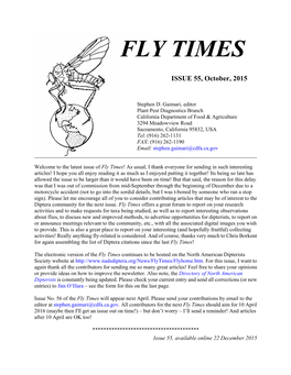 Fly Times Issue 55, October 2015
