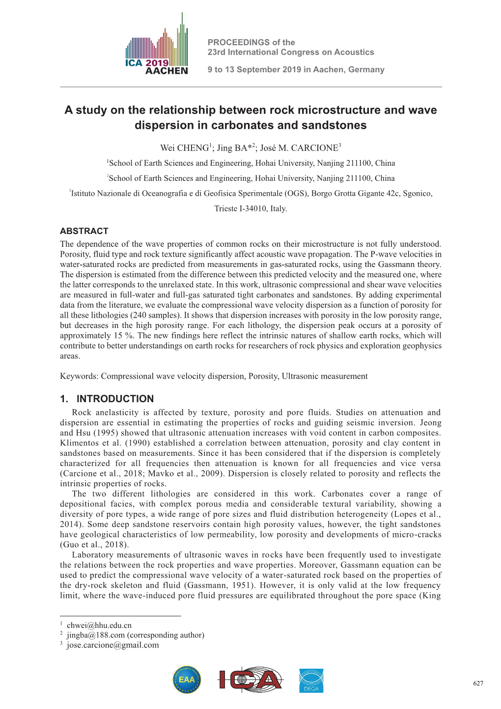 A Study on the Relationship Between Rock Microstructure and Wave Dispersion in Carbonates and Sandstones