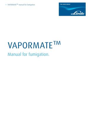 CO2 Vapormate Application Manual