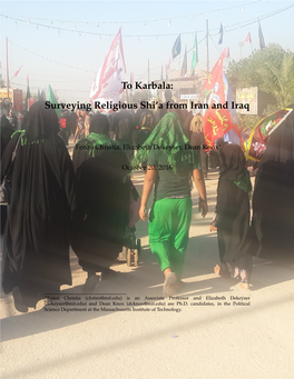 To Karbala: Surveying Religious Shi’A from Iran and Iraq