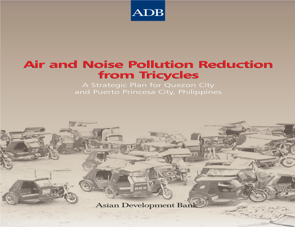 Air and Noise Pollution Reduction from Tricycles