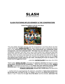 Slash Featuring Myles Kennedy & the Conspirators