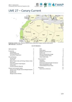 Canary Current Transboundary Water Assessment Programme, 2015