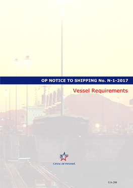 Vessel Requirements