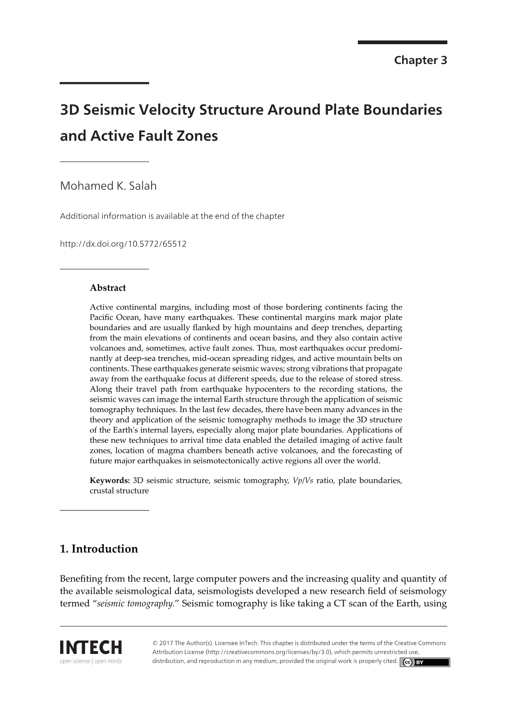 3D Seismic Velocity Structure Around Plate Boundaries and Active Fault Zones 47