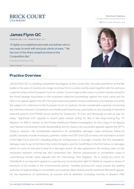 James Flynn QC | Brick Court Chambers