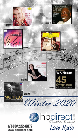 Winter 2020 Classics & Jazz