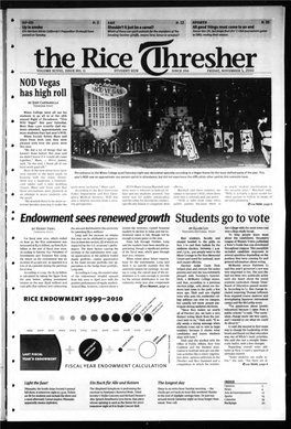 Endowment Sees Renewed Growth Students Go to Vote