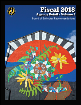 Fiscal 2018 Agency Detail, Volume I