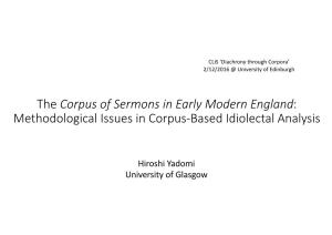 Hiroshi Yadomi University of Glasgow Research Question