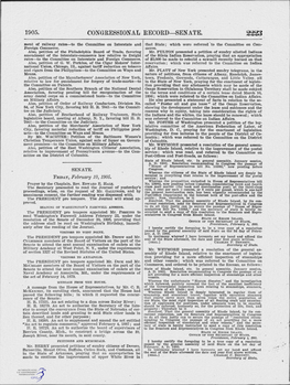 1905.- Congressional Record-Sen Ate