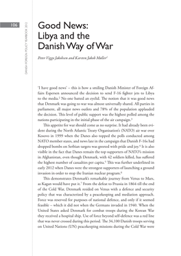 Libya and the Danish Way Of