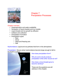 Chapter 7 Precipitation Processes