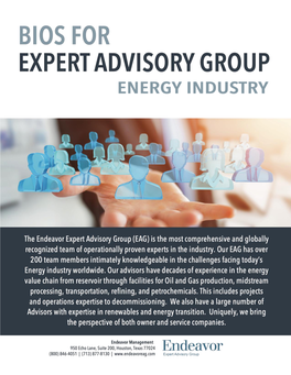 Bios for Expert Advisory Group-Jan 2018