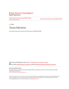 Taenia Infections Iowa State University Center for Food Security and Public Health