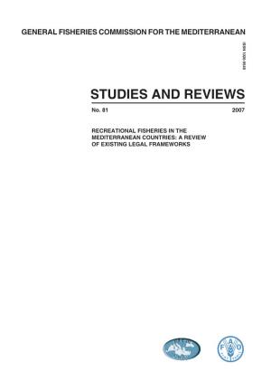 Studies and Reviews N.81