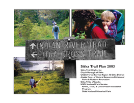 Trail Plan 2003 Sitka Trail Works, Inc