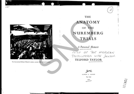 Anatomy Nuremberg Trials