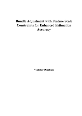 Bundle Adjustment with Feature Scale Constraints for Enhanced Estimation Accuracy
