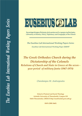 The Eusebius Lab International Working Papers Series