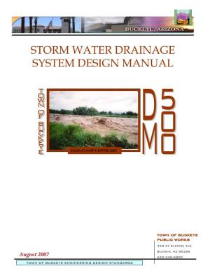 Storm Water Drainage System Design Manual