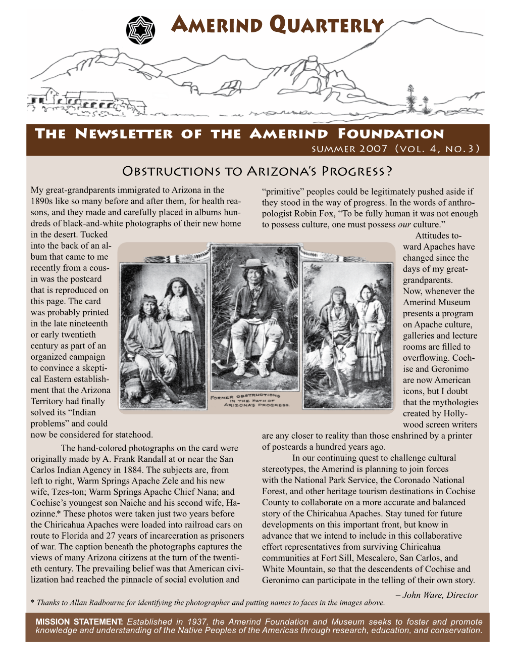 Amerind Quarterly Vol. 4, No. 3