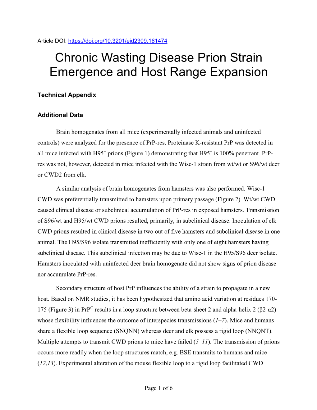 Chronic Wasting Disease Prion Strain Emergence and Host Range Expansion